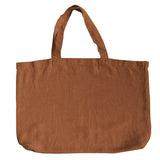 Cabas adulte en lin terracotta