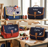 Cartable Tann's CP CE1 CE2 personnalisé Bleu rouge