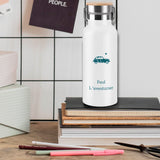 Gourde isotherme Cadeau Fête des Pères / Grand-père personnalisé Noire 500ml
