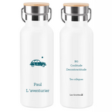 Gourde isotherme Cadeau Fête des Pères / Grands-pères personnalisé Bleu pétrole 500ml