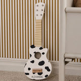 Guitare enfant personnalisée vache en Bois