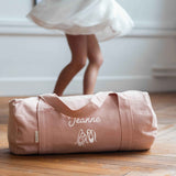Sac de sport Ecole personnalisé Rose poudré Coton