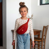 Sac banane terracotta pour l'école