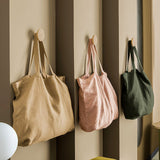 Cabas en lin terracotta cadeau Maîtresse et Nounou