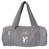 Sac à langer Cadeau Bébé personnalisé Gris ciment Coton
