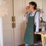 Tablier Japonais Adulte Kaki