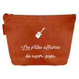 Pochette Cadeau Fête des Pères / Grands-pères personnalisé Terracotta Coton