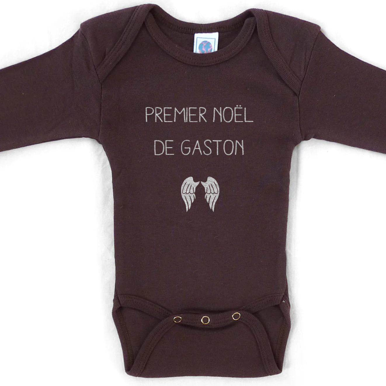 Fabulous Body Bébé Manches Courtes – Poche Surprise Chocolat Gourmand – 100% Coton Bio Imprimé En France