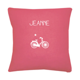 Coussin Cadeau Enfant personnalisé Framboise Lin