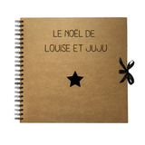 Album photo Cadeau Noël personnalisé Kraft Grand modèle