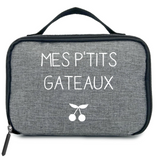 Sac isotherme Petit modèle Cadeau Adulte personnalisé gris chiné