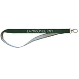 Porte clés Long Cadeau Fête des Pères / Grand-pères personnalisé Vert pois gris