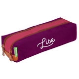 Trousse Tann's double personnalisée Rose violet