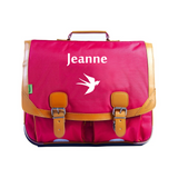 Cartable Tann's CE2-CM1-CM2 personnalisé Rose vif