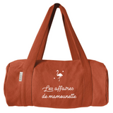 Sac polochon Cadeau Fête des Mères / Grand-mères personnalisé Terracotta Coton