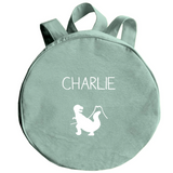 Sac à dos Maternelle personnalisé Vert amande Coton