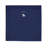 Tapis de sol personnalisé Bleu marine Bleu ciel Coton