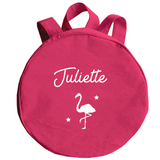 Sac à dos Cadeau enfant personnalisé Rose grenadine Coton