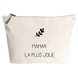 Pochette Cadeau Maîtresse personnalisé Crème Coton