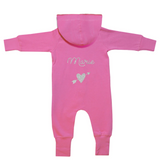 Combinaison Bébé personnalisée Rose vif Coton