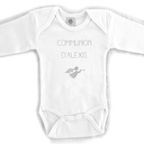 Body Bébé personnalisé Blanc Coton