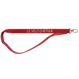 Porte clés Long Cadeau Enfant personnalisé Rouge pois rouge