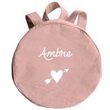 Sac à dos Cadeau enfant personnalisé Rose poudré Coton