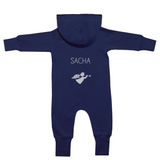 Combinaison Bébé personnalisée Bleu marine Coton