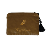 Pochette Cadeau Fête des mères et grand-mères personnalisée Velours Caramel