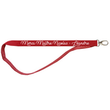 Porte clés Long Cadeau Maîtresse personnalisé Rouge pois rouge