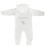 Combinaison Bébé personnalisée Crème Coton