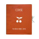 Livre de naissance Cadeau Bébé personnalisé Terracotta Lin