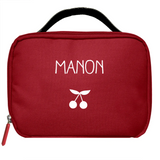 Sac à goûter isotherme Petit modèle Ecole personnalisé Rouge