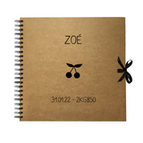 Album photo Cadeau Bébé personnalisé Kraft Grand modèle