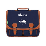 Cartable Tann's CE2-CM1-CM2 personnalisé Bleu marine