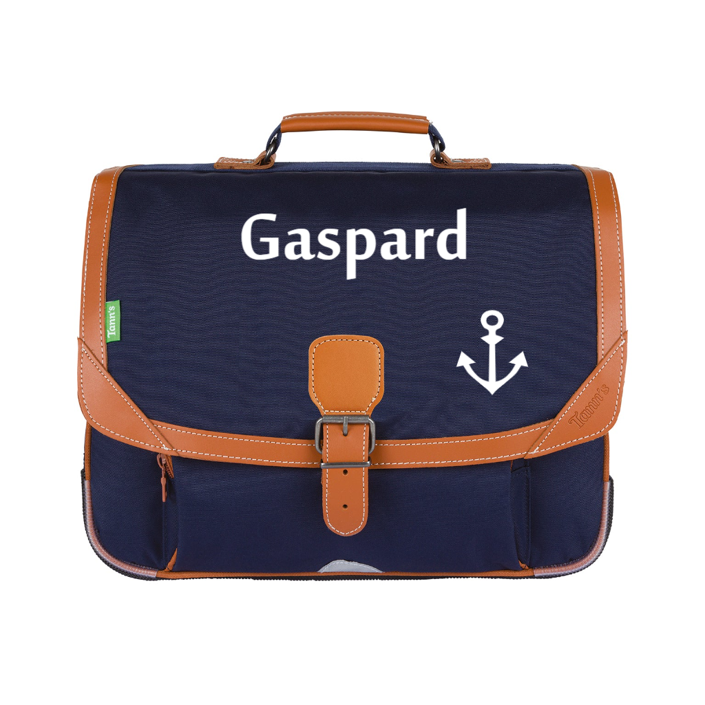 Cartable Tann s personnalis CP CE1 CE2 Bleu marine Les griottes