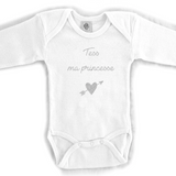 Body Bébé personnalisé Blanc Coton