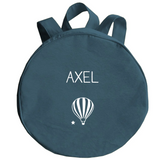 Sac à dos Maternelle personnalisé Bleu pétrole Coton