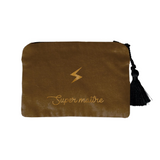 Pochette Cadeau Maîtresse personnalisée Velours Caramel