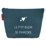 Pochette Cadeau Adulte personnalisé Bleu pétrole Coton