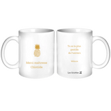 Mug Cadeau Maîtresse Nounou personnalisé Rose pâle 325ml