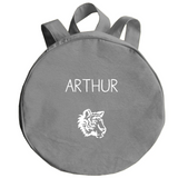 Sac à dos Maternelle personnalisé Gris ciment Coton