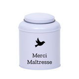 Boite à thé Cadeau Maîtresse/Nounou/Atsem personnalisée