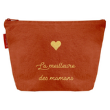 Pochette Cadeau Maîtresse personnalisé Terracotta Coton