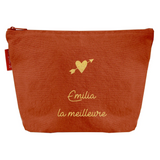Pochette Cadeau Adulte personnalisé Terracotta Coton