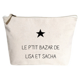 Pochette Cadeau Mariage personnalisé Crème Coton