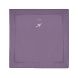 Tapis de sol personnalisé Prune Gris ardoise Coton