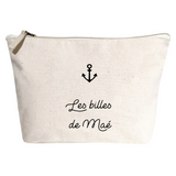 Pochette Ecole personnalisée Crème Coton