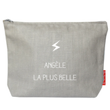Pochette Cadeau Adulte personnalisé Gris clair lin