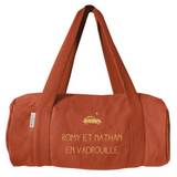 Sac week-end Cadeau Mariage personnalisé Terracotta Coton